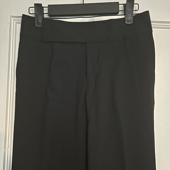 Banana Republic Black Wool Straight-Leg Suit Pants (Size 0) - perfect condition - Picture 8 of 12